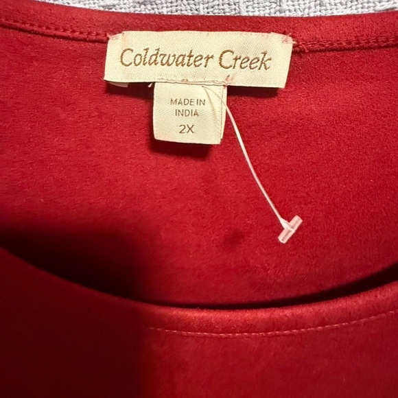 Coldwater Creek Rich Red Blouse - Picture 5 of 7
